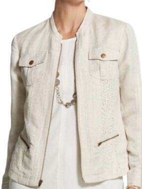 33. WOMENS CHICO’S 3/XL DETAIL JACKET